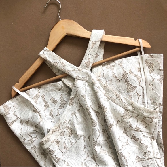 She+Sky: lace cream cocktail dress - Picture 2 of 6